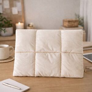 ￼ Comfyable Puffy Laptop Sleeve, Quilted Puffer Laptop Carrying Case